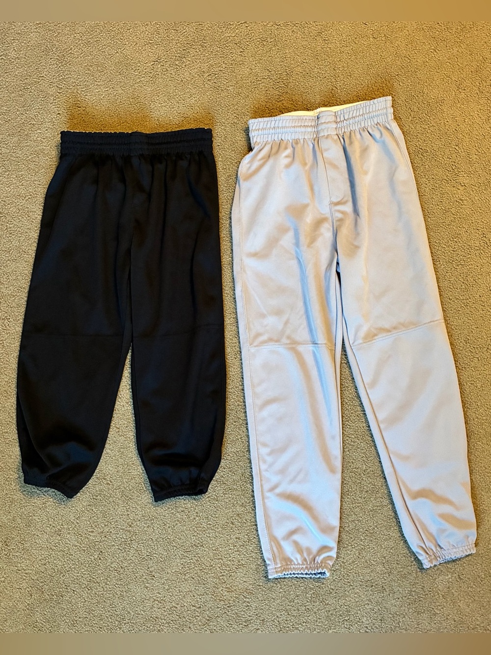 2 Augusta Sportswear Black Polyester Softball Baseball Pants Youth L Adult S
